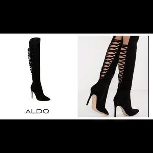 Aldo knee high suede boots